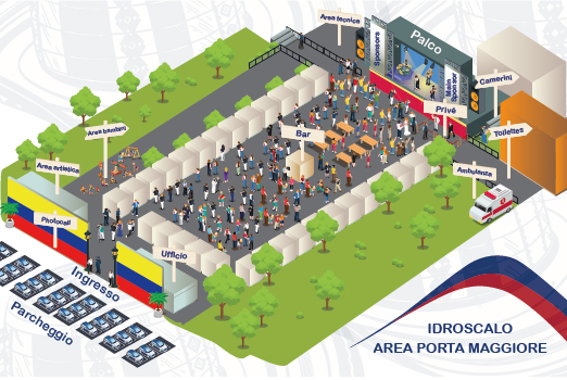 Vista del evento en el Idroscalo Milano